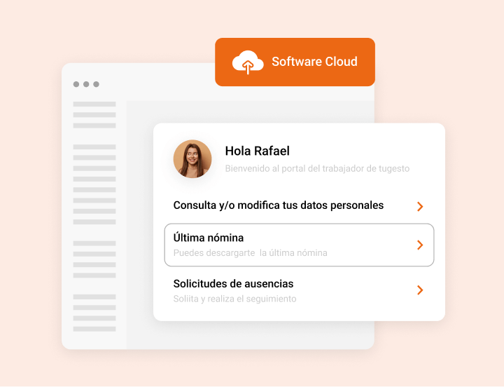 Portal del empleado de nuestro software recursos humanos