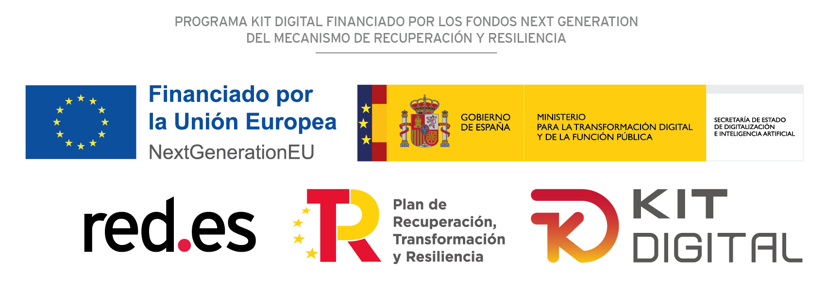 Logos de entidades que apoyan nuestro kit digital para autonomos